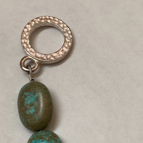 Turquoise Toggle Bracelet 7.25" - Picture 6 of 6